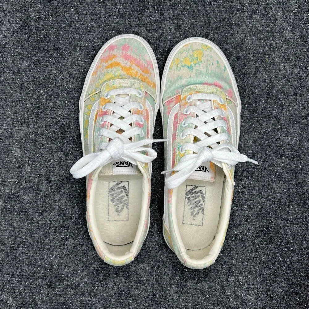 Vans Old Skool Shoes Women's Size 9 Tie Dye Low‎ Lace Up Retro Skate Sneakers - Picture 8 of 11